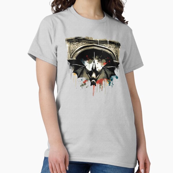 Item preview, Upside-Down Bat under Gothic Arch – Watercolor Art designed and sold by Kobeko.
