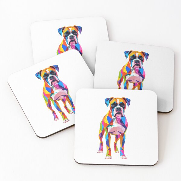 Item preview, Colorful Geometric Pop Art Boxer Dog – Bold & Modern Pet Lover Design designed and sold by Fredster1966.
