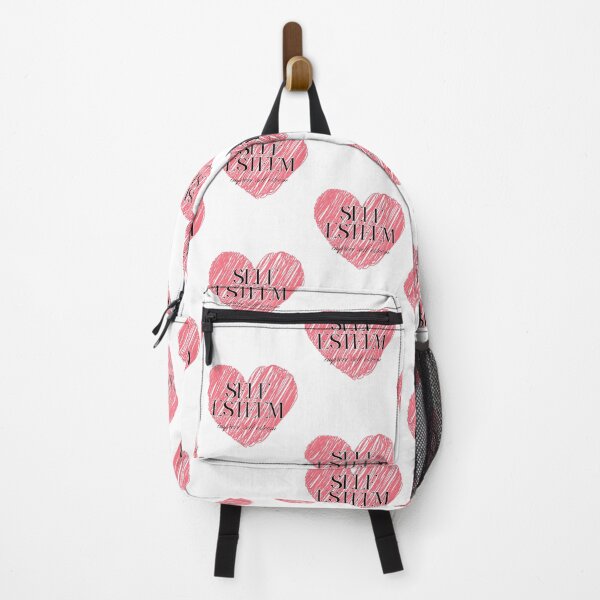 Item preview, Self Esteem Heart Scribble Typography Quote designed and sold by mintmono-studio.