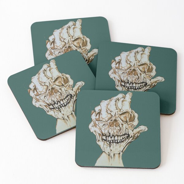 Item preview, The evil hand skull designed and sold by Grimspencilart.