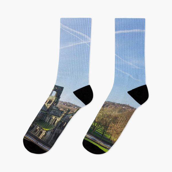 Item preview, Kirkstall Abbey and Contrails designed and sold by Alisonchambers2.