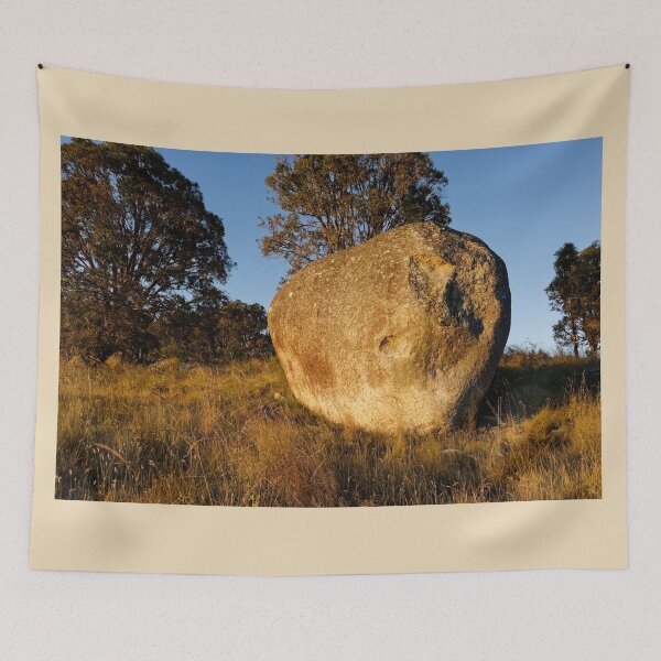 Item preview, Watsons Creek rock bathed in warm sunset colors designed and sold by Mrtweety.