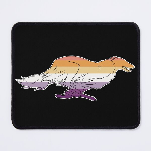 Item preview, Lesbian Pride Borzoi designed and sold by Spinyflowerart.