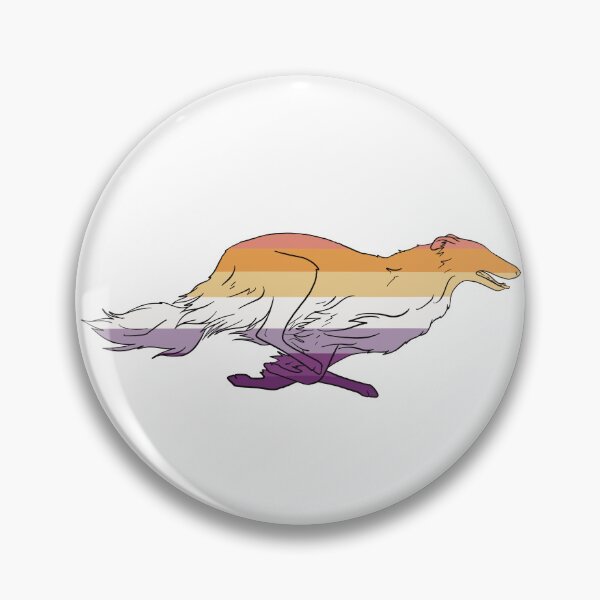 Item preview, Lesbian Pride Borzoi designed and sold by Spinyflowerart.