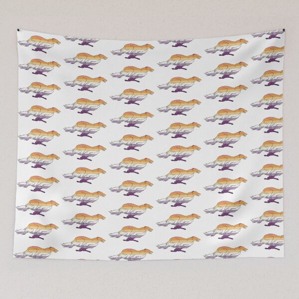 Item preview, Lesbian Pride Borzoi designed and sold by Spinyflowerart.