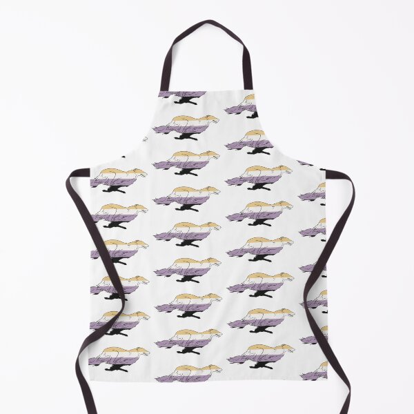 Item preview, Non Binary Pride Borzoi designed and sold by Spinyflowerart.