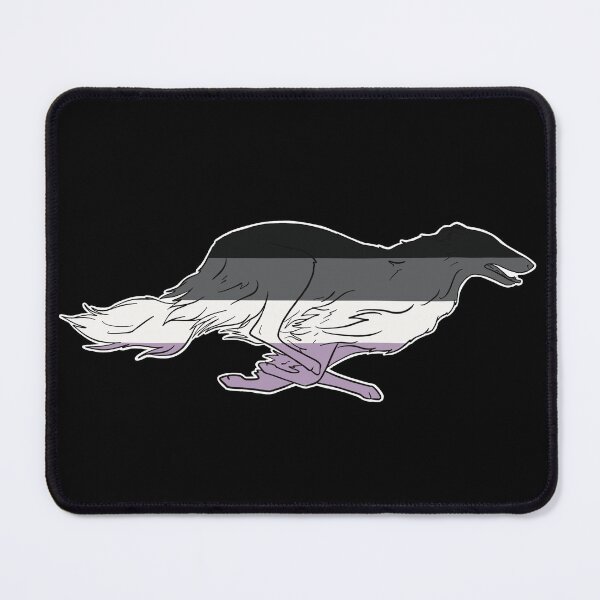 Item preview, Asexual Pride Borzoi designed and sold by Spinyflowerart.