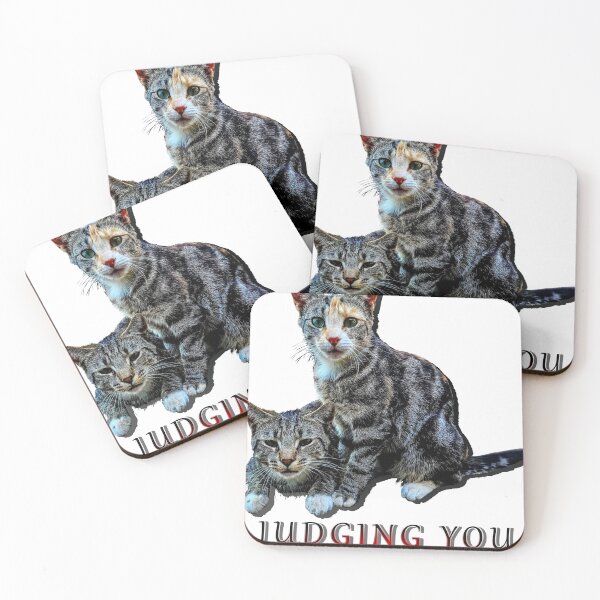 Item preview, judging you silently. fun cat t-shirt. designed and sold by dubibear.