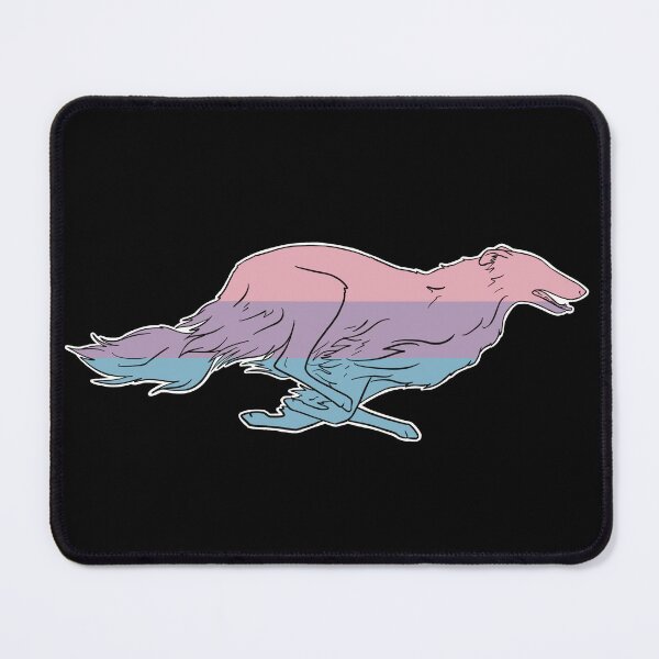 Item preview, Bisexual Pride Borzoi designed and sold by Spinyflowerart.