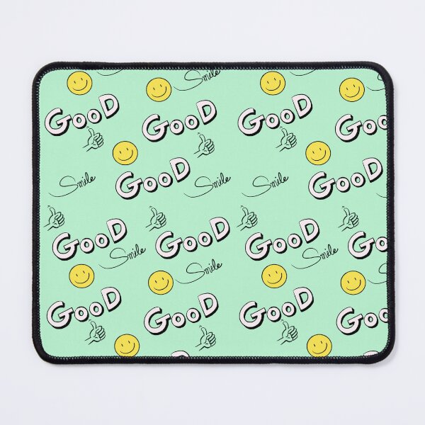 Item preview, Good Smile Positive Vibes Pattern designed and sold by mintmono-studio.