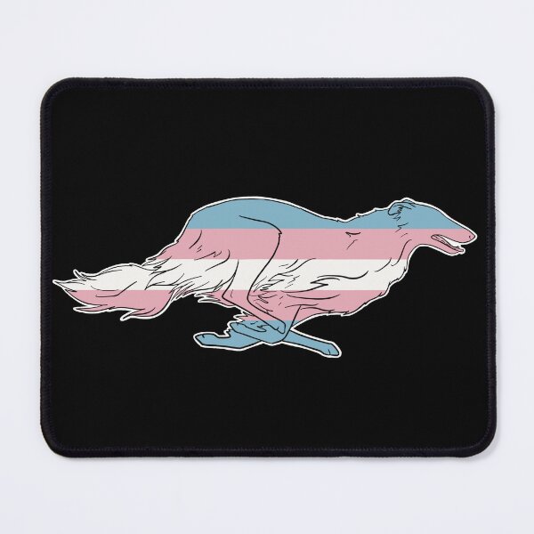 Item preview, Transgender Pride Borzoi designed and sold by Spinyflowerart.