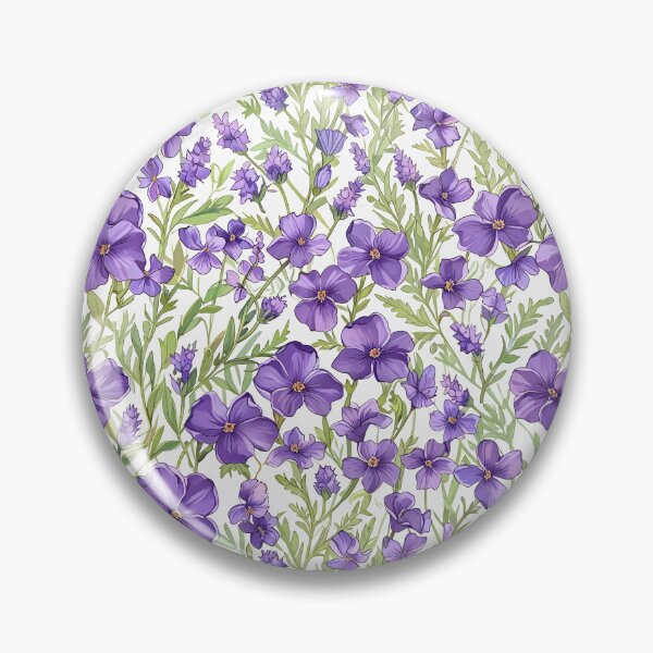 Item preview, Repeating Purple Flowers designed and sold by CoolPixels.