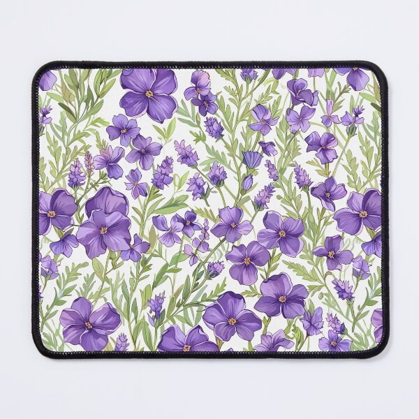 Item preview, Repeating Purple Flowers designed and sold by CoolPixels.