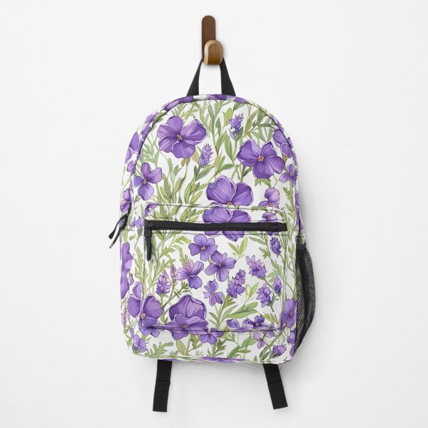 Item preview, Repeating Purple Flowers designed and sold by CoolPixels.