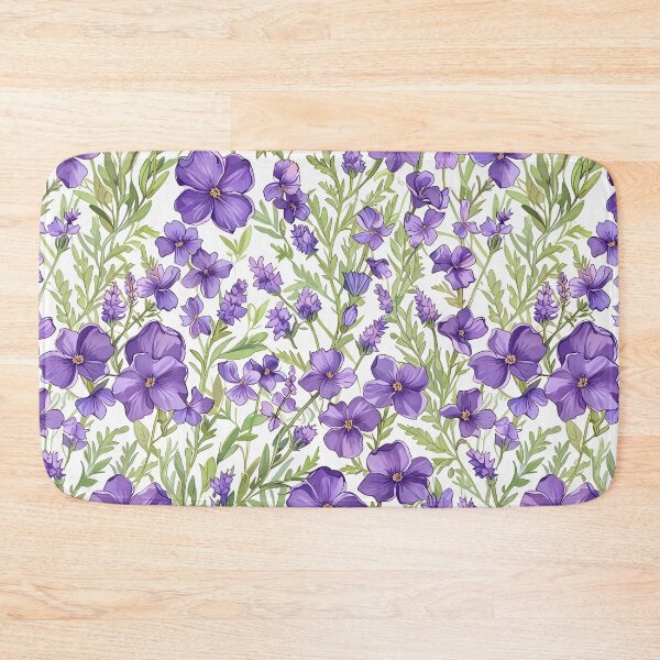 Item preview, Repeating Purple Flowers designed and sold by CoolPixels.