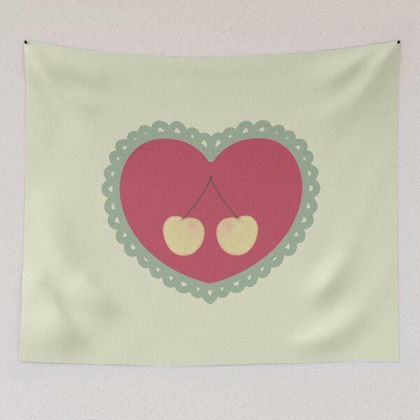 Item preview, Yellow Cherries Heart designed and sold by HugSomeNettles.