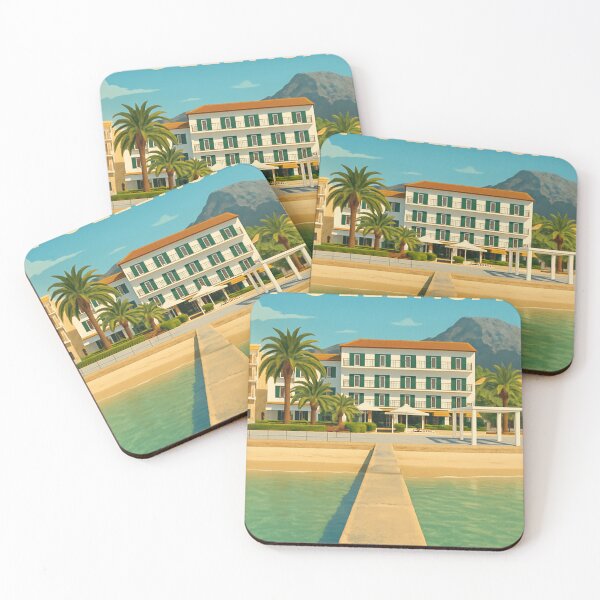 Item preview, Puerto Pollensa Vintage Travel Poster designed and sold by GG WALL ART.
