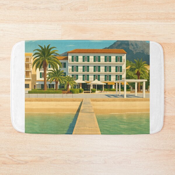 Item preview, Puerto Pollensa Vintage Travel Poster designed and sold by GG WALL ART.