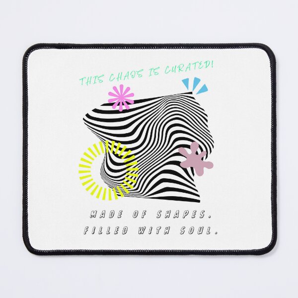 Item preview, Curated Shapes – Optical Illusion Retro Graphic designed and sold by mintmono-studio.