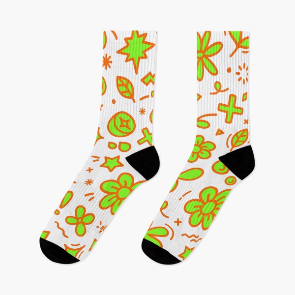 Item preview, Playful Doodle Icons Pattern - Neon Style designed and sold by FORCLO.