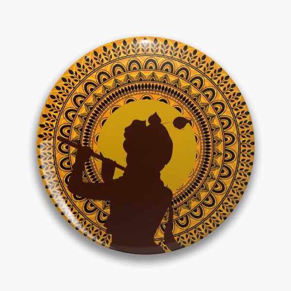 Item preview, Divine Journey with Krishna – Spiritual Art Design designed and sold by MedhaCreations.