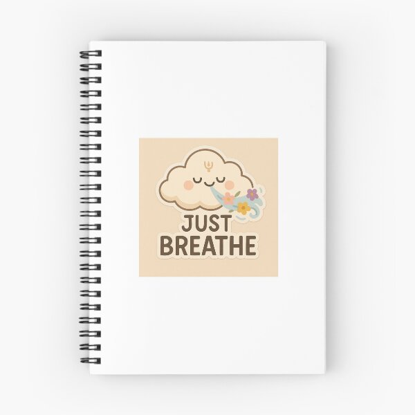 Item preview, “Just Breathe” Cloud Sticker designed and sold by Doodles & Das.