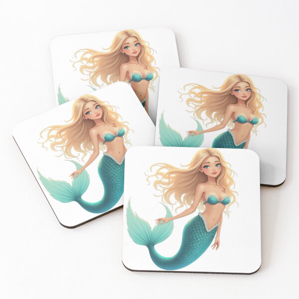 Item preview, Beautiful  mermaid with blonde hair designed and sold by nicnacc.