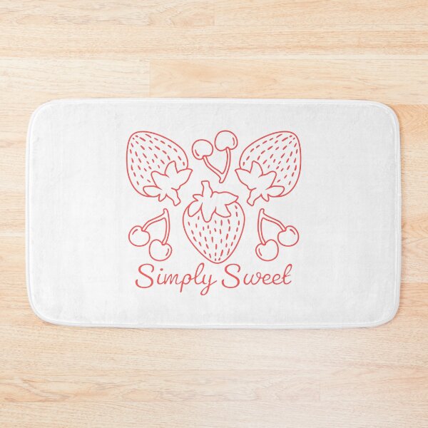 Item preview, Simply Sweet Minimalist Strawberry Cherry Fruit Line Art Drawing designed and sold by EliveraDesigns.