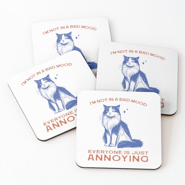 Item preview, I'm not in a bad mood everyone is just annoying cat  designed and sold by BrownHorse90s.
