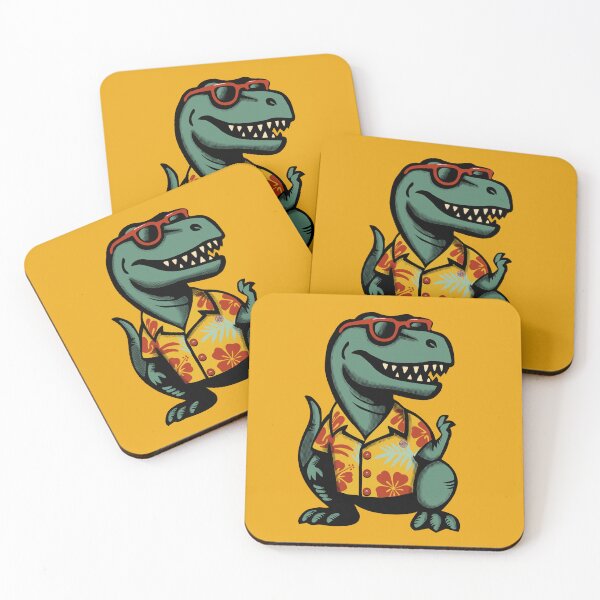 Item preview, Cool T-Rex in Hawaiian Shirt – Funny Summer Dinosaur Design designed and sold by krisevansart.