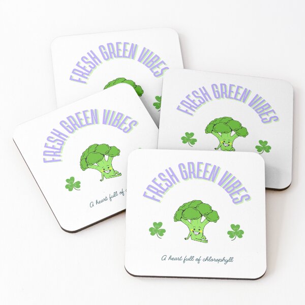 Item preview, Fresh Green Vibes Broccoli Fun Illustration designed and sold by mintmono-studio.