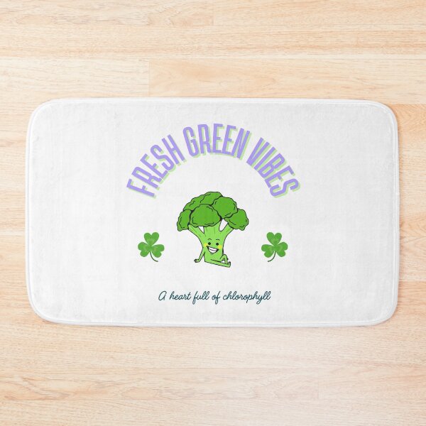 Item preview, Fresh Green Vibes Broccoli Fun Illustration designed and sold by mintmono-studio.