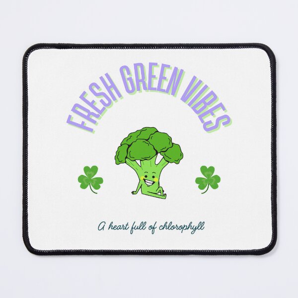 Item preview, Fresh Green Vibes Broccoli Fun Illustration designed and sold by mintmono-studio.