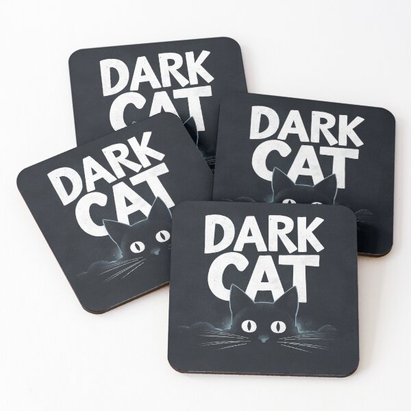 Item preview,   Mysterious Dark Cat with Glowing Eyes Artwork designed and sold by AnimalAirtistry.