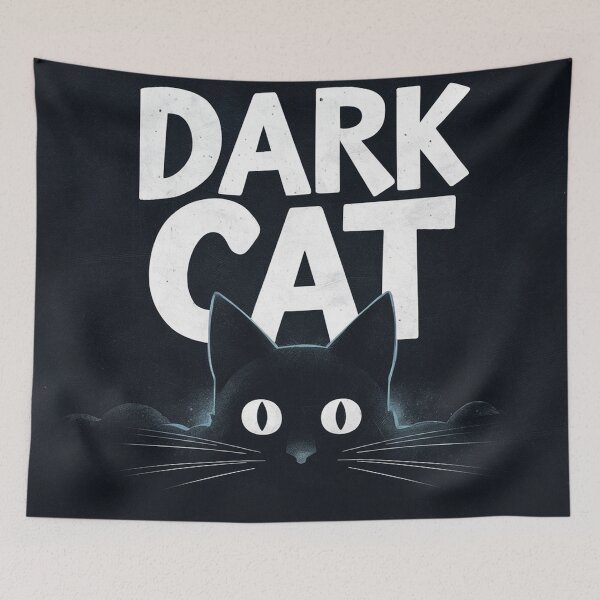 Item preview,   Mysterious Dark Cat with Glowing Eyes Artwork designed and sold by AnimalAirtistry.