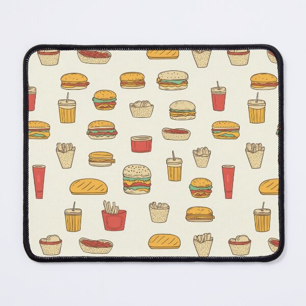 Item preview, Retro fast food doodles — Contemporary Graphic Art designed and sold by HEADMADE-TV.