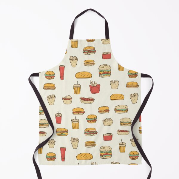 Item preview, Retro fast food doodles — Contemporary Graphic Art designed and sold by HEADMADE-TV.