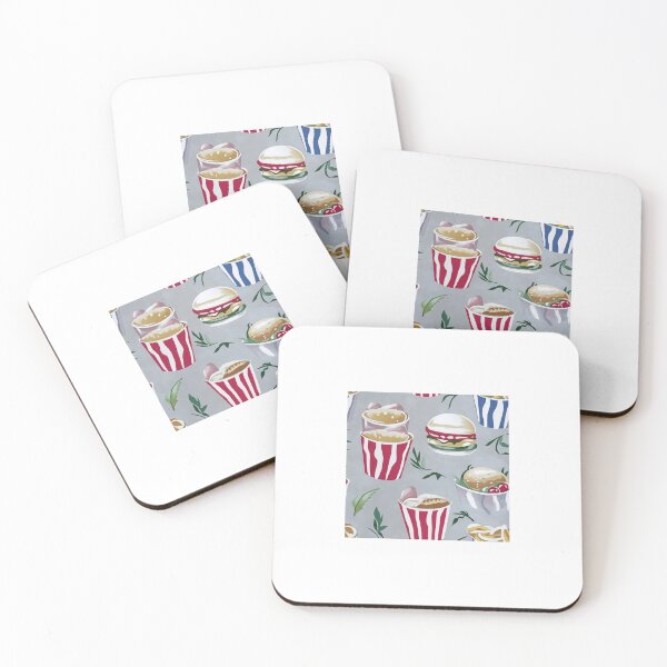 Item preview, Vintage snacks layout with bold colors — Contemporary Graphic Art Grid designed and sold by HEADMADE-TV.