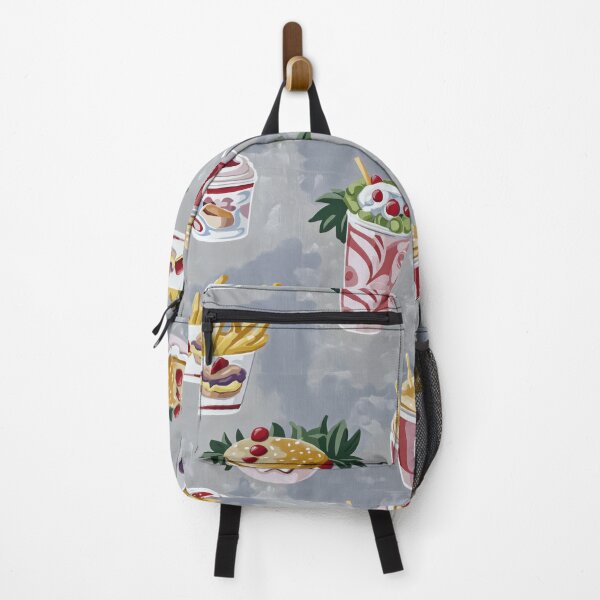 Item preview, Pop-art pattern of vintage fast food — Contemporary Graphic Art designed and sold by HEADMADE-TV.