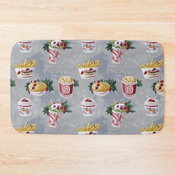 Item preview, Pop-art pattern of vintage fast food — Contemporary Graphic Art designed and sold by HEADMADE-TV.