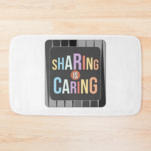 Item preview,  Sharing Is Caring Quote Design  – Kindness Message with Wholesome Positive Vibes Copy designed and sold by ArtsyExplorer.