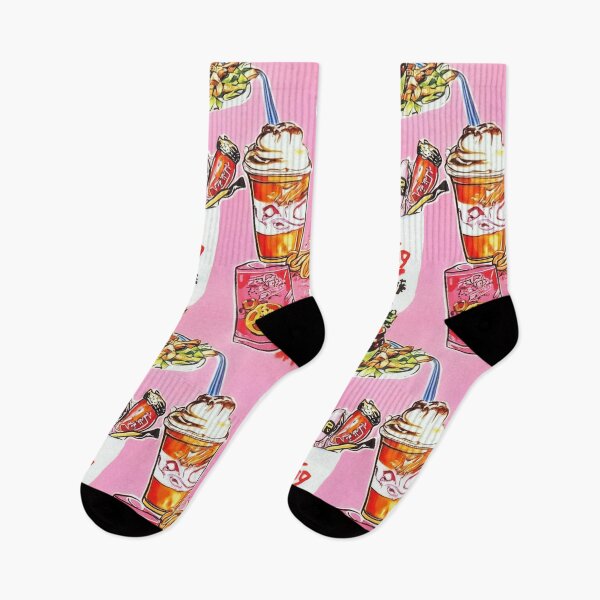 Item preview, Fractured Cheeseburger and soda retro graphics — Contemporary Graphic Art designed and sold by HEADMADE-TV.