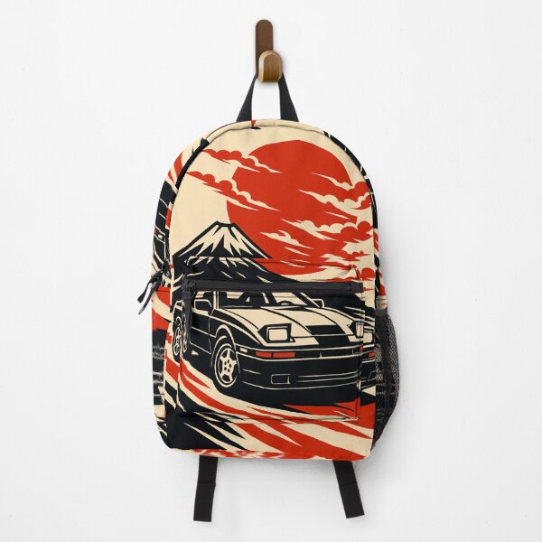 Item preview, Classic Japanese Sports Car With Mount Fuji And Red Sun designed and sold by RevUpDesign.