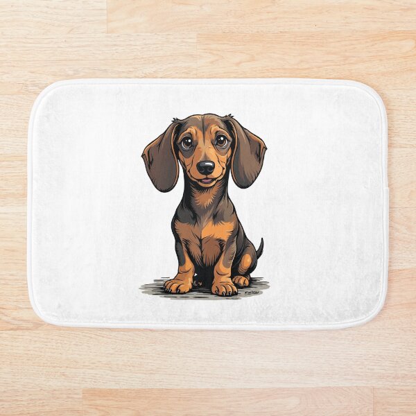 Item preview, Big-Eyed Dachshund Charm: Cartoon Dog Delight designed and sold by FiesterArt.