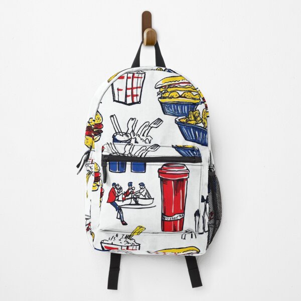 Item preview, Retro fast food doodles — Contemporary Graphic Art Construction designed and sold by HEADMADE-TV.