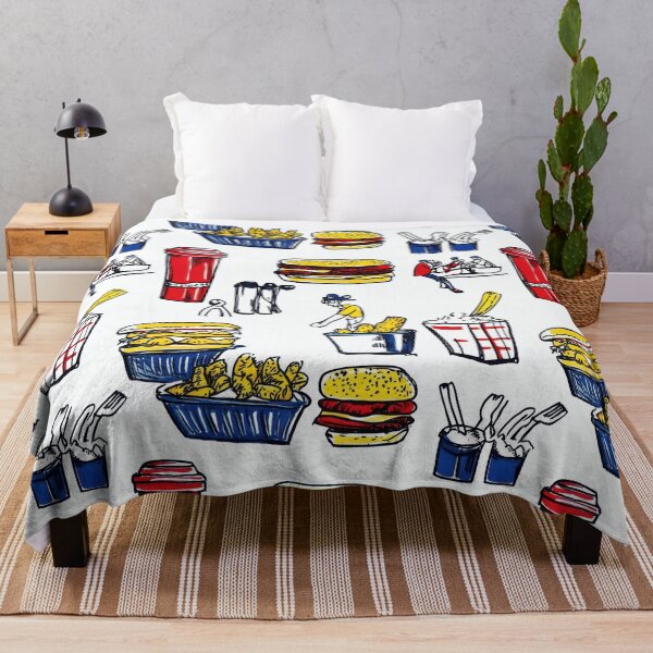 Item preview, Retro fast food doodles — Contemporary Graphic Art Construction designed and sold by HEADMADE-TV.