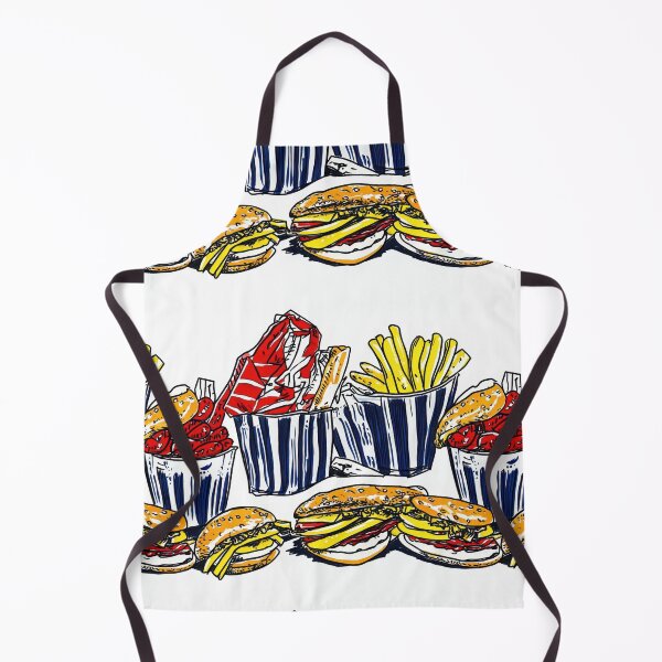 Item preview, Retro fast food doodles — Contemporary Graphic Art Structure Construction designed and sold by HEADMADE-TV.