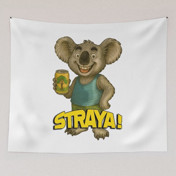 Item preview, Aussie Koala with Gumtree Can – Funny Cartoon Summer Art designed and sold by Michael van der Hoorn.