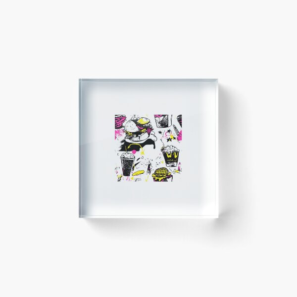 Item preview, Retro fast food doodles — Contemporary Graphic Art Overlay designed and sold by HEADMADE-TV.