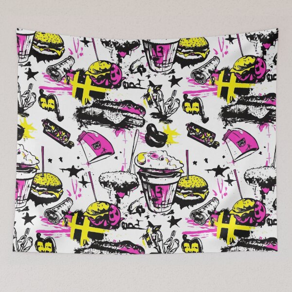 Item preview, Surge Vintage snacks layout with bold — Contemporary Graphic Art designed and sold by HEADMADE-TV.
